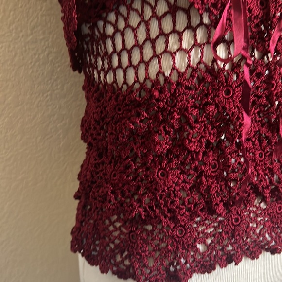 Forever 21 beaded crochet top - Picture 3 of 6